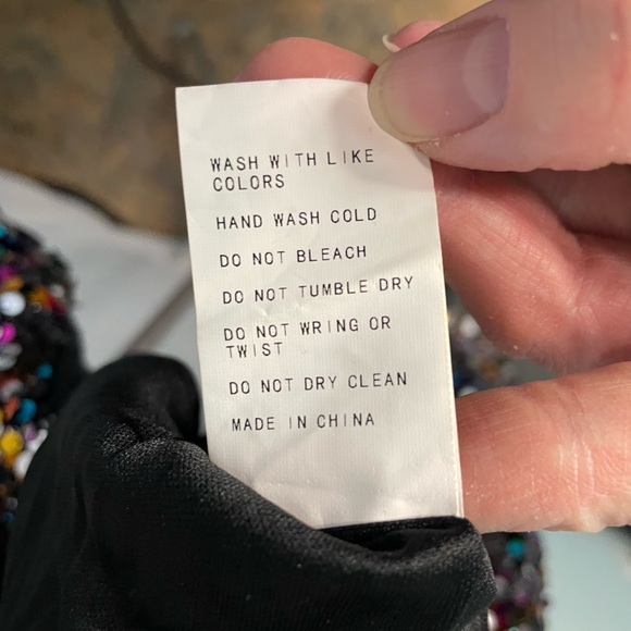 Sequin Multicolor Women's Top size XL - NWOT - Picture 6 of 9